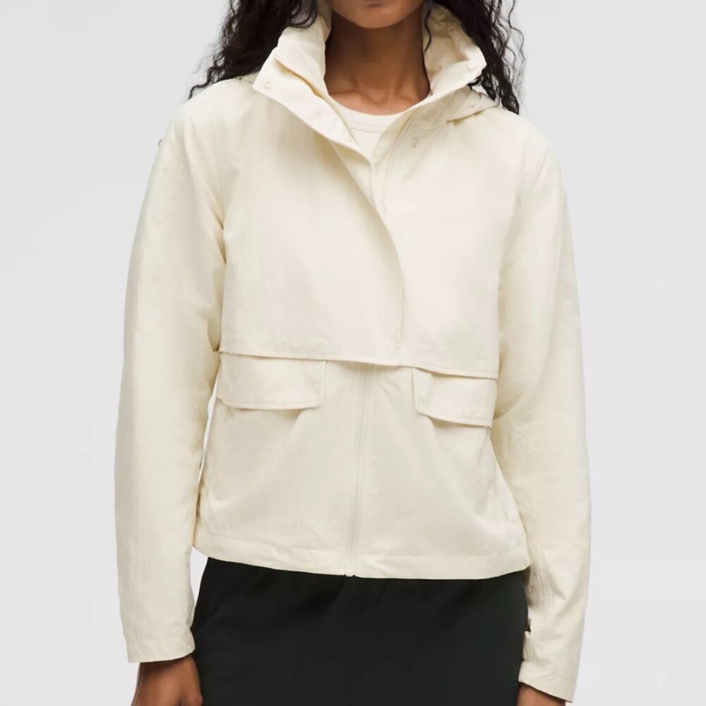 Lulu Lemon Always Effortless Classic-Fit Jacket Size 4 Cream Color